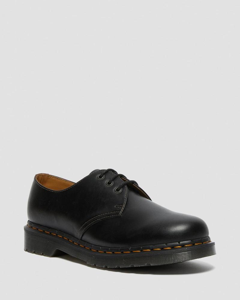 1461 Men\'s Abruzzo Bőr Oxford Cipő Férfi Fekete Barna | HU 217RVD